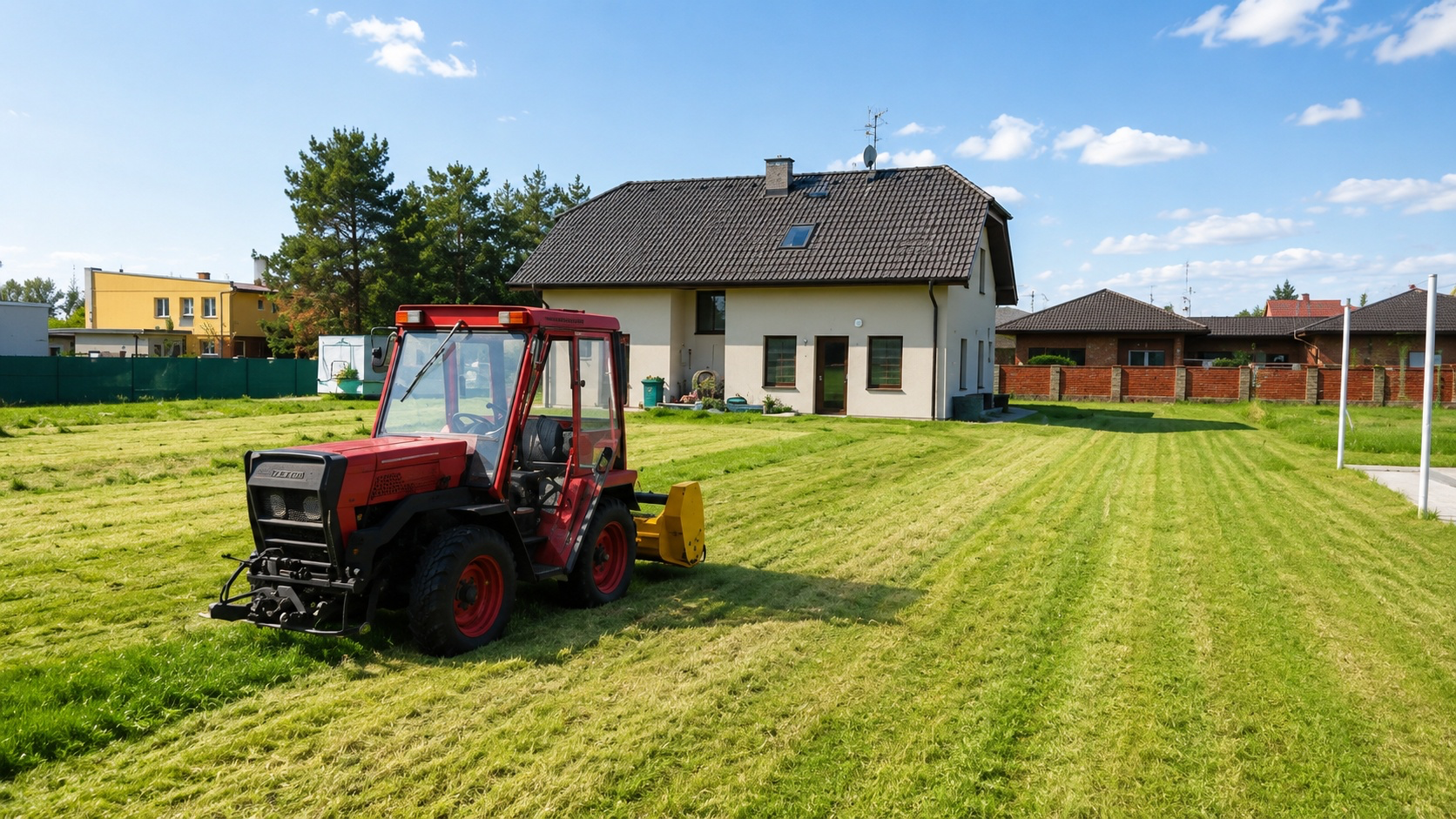 Sečení trávy a údržba zahrady